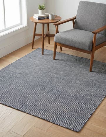 Navy Sky Easy-Clean Jill Zarin Palm Springs Indoor / Outdoor Square Rug