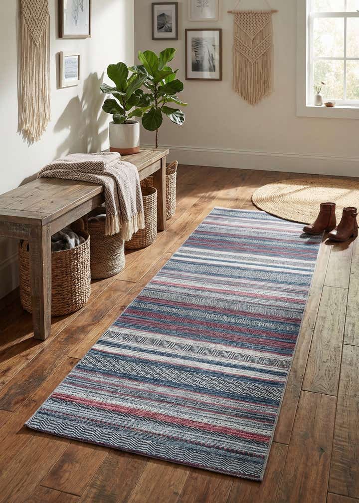 2' x 8' Washable Yara Runner Rug