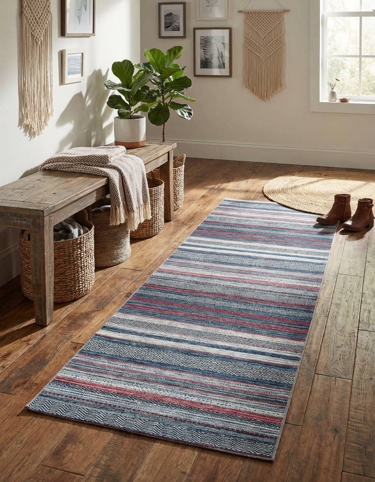 Detail image of 2' x 8' Washable Yara Runner Rug