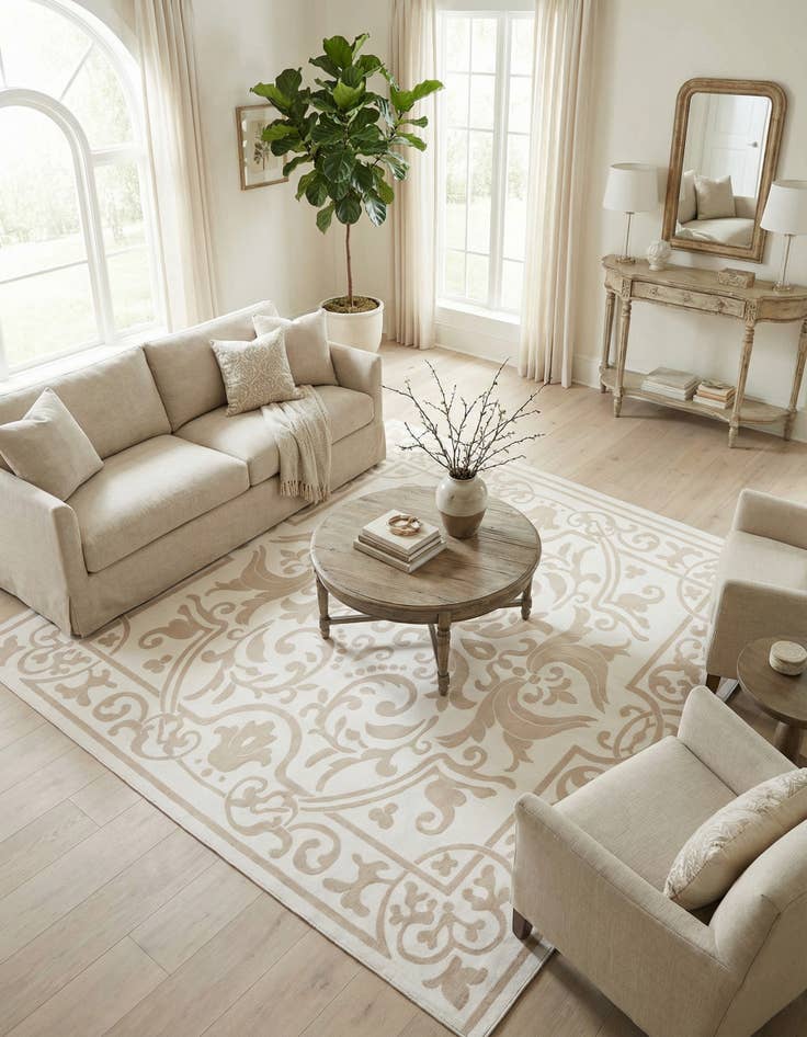 Detail image of 10' 8 x 10' 8 Hermitage Square Rug