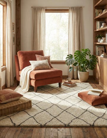 7' 10 x 10' Moroccan Shag Rug