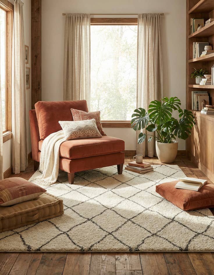 Detail image of 7' 10 x 10' Moroccan Shag Rug