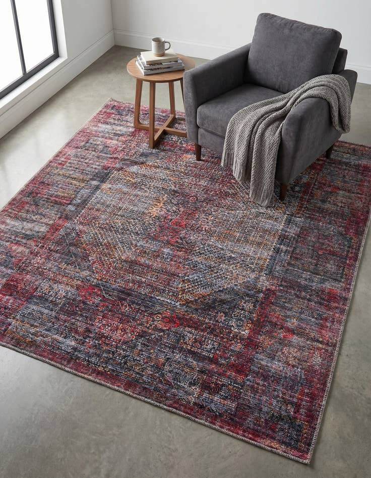 Detail image of 5' 3 x 5' 3 Washable Mangata Square Rug