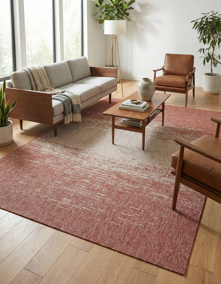 Detail image of 9' x 12' Washable Modern Indoor / Outdoor Rug