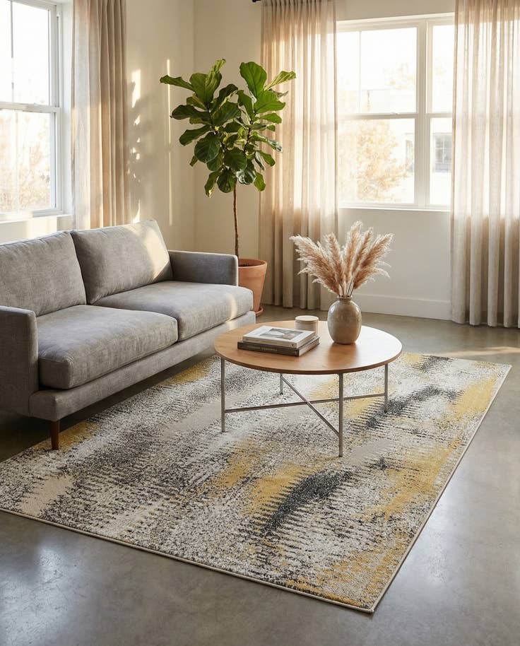Detail image of 5' x 8' Easy-Clean Modern Indoor / Outdoor Rug