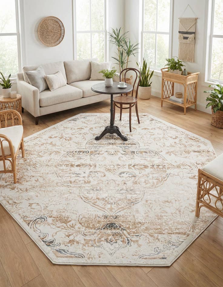 Detail image of 7' 10 x 7' 10 Highbury Octagon Rug