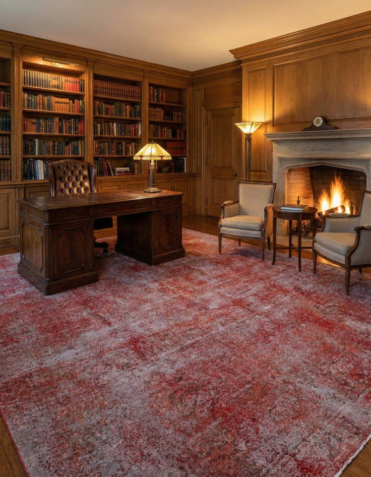 Detail image of 9' 6 x 11' 2 Vintage Royal Wool Square Rug