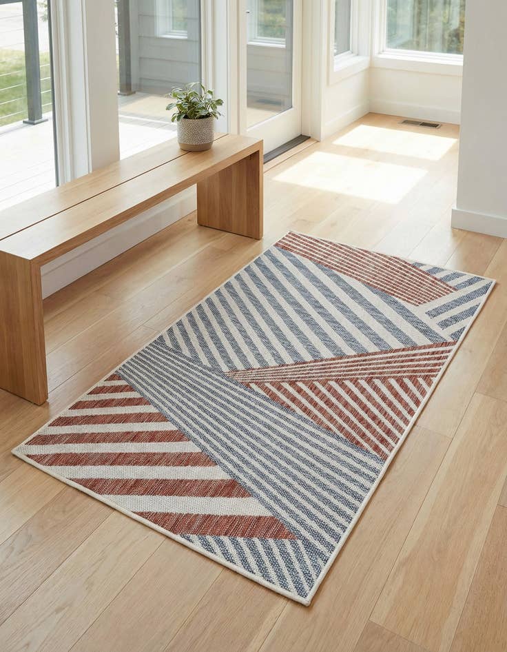 Detail image of 3' x 5' 3 Easy-Clean Jill Zarin Indoor / Outdoor Rug