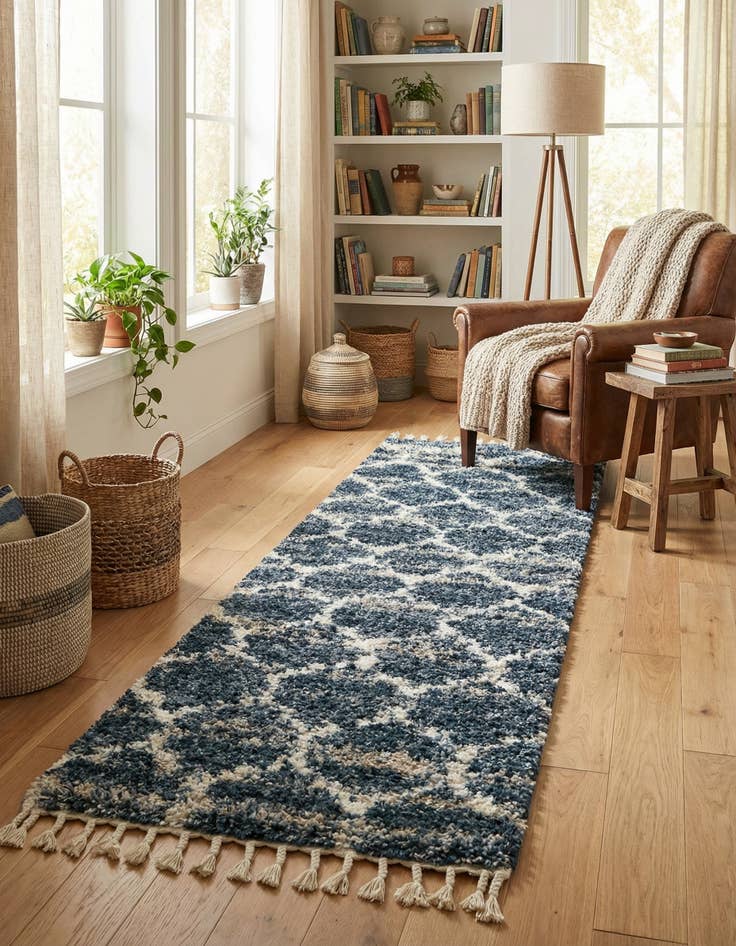 Detail image of 2' 7 x 8' 2 Lagom Shag Runner Rug