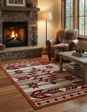 5' x 8' Easy-Clean Modern Indoor / Outdoor Rug