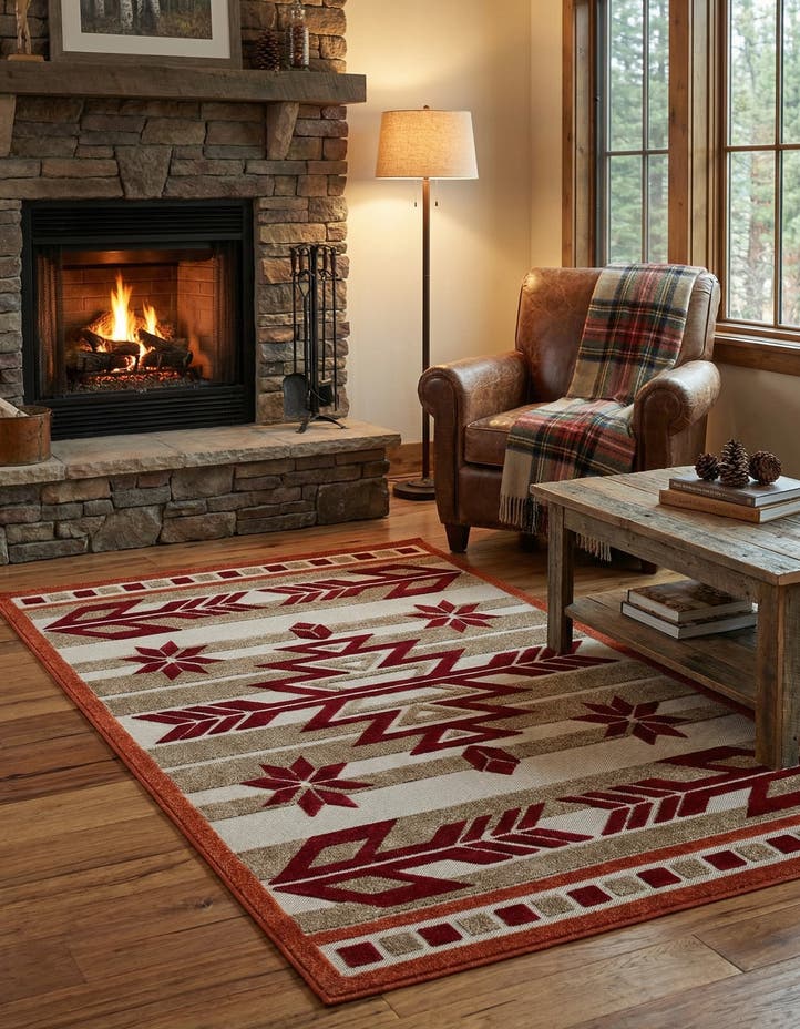5' x 8' Easy-Clean Modern Indoor / Outdoor...