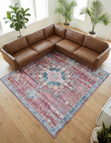 10' 6 x 10' 6 Washable Francesca Square Rug