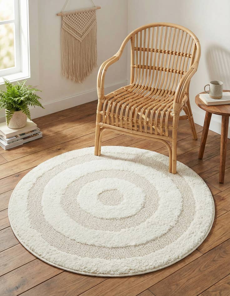 Detail image of 3' 3 x 3' 3 Boho Round Rug