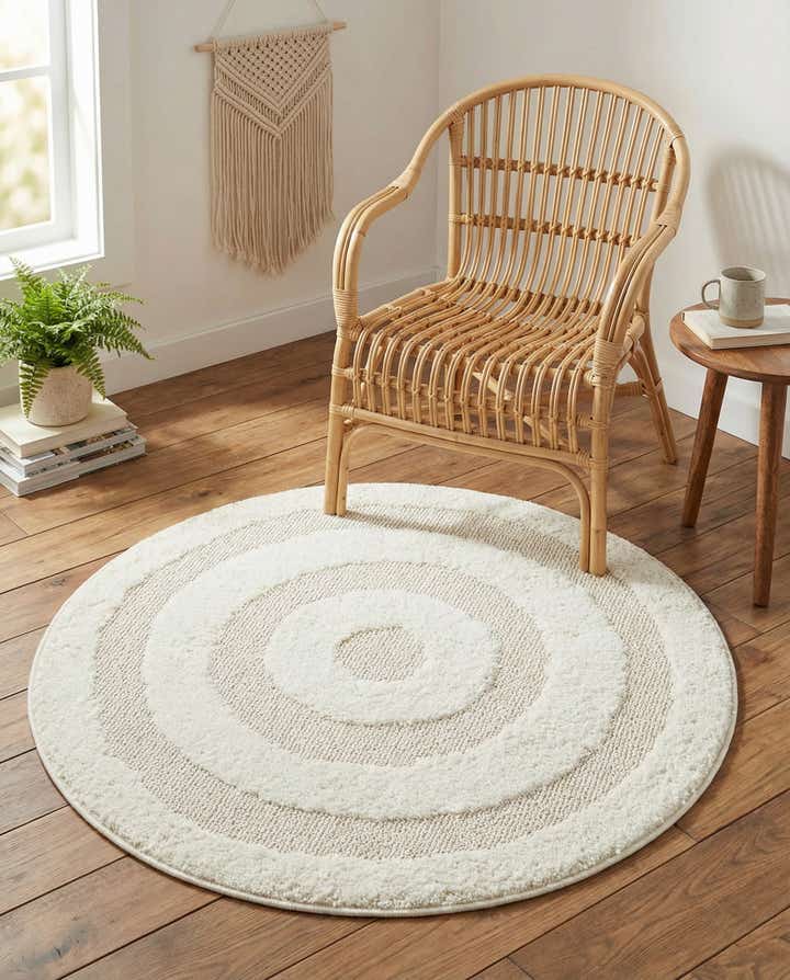 3' 3 x 3' 3 Boho Round Rug