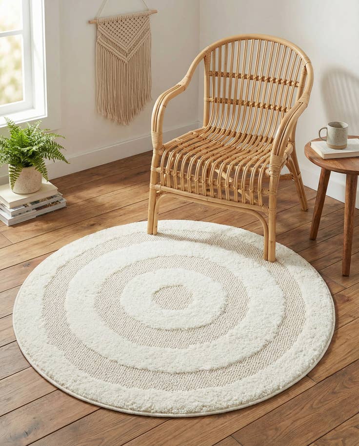 Detail image of 3' 3 x 3' 3 Boho Round Rug