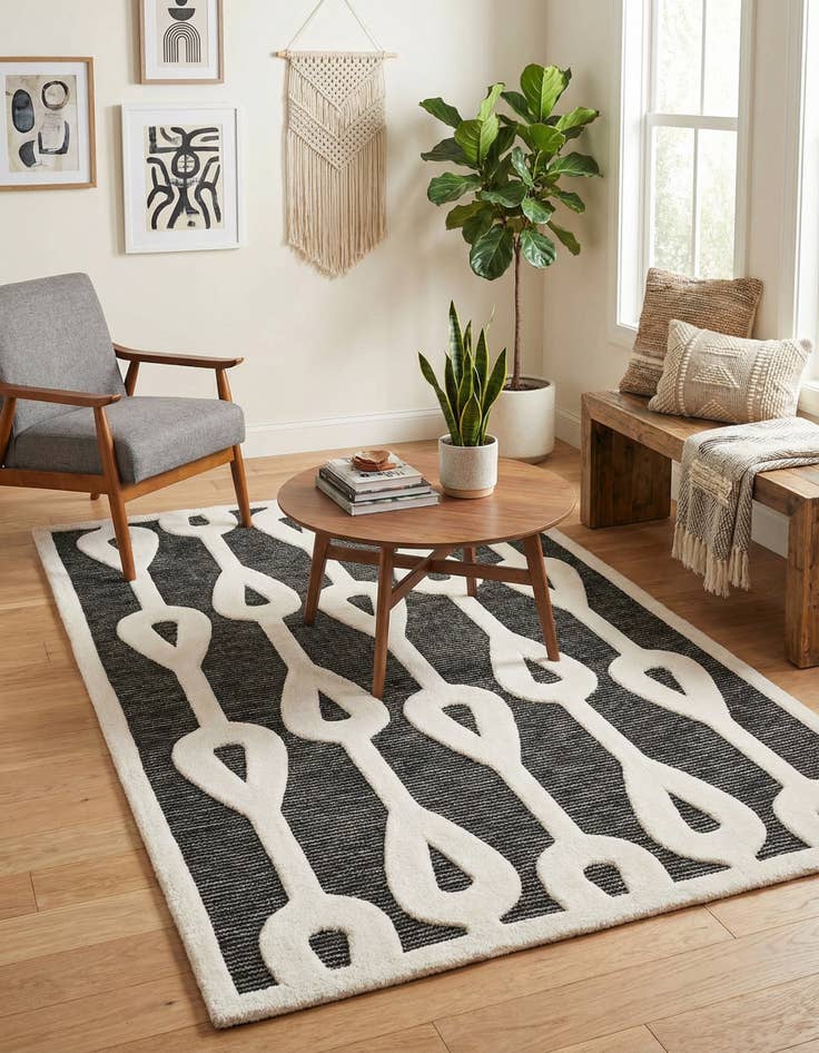 Detail image of  6' x 9' Prismatic Rug