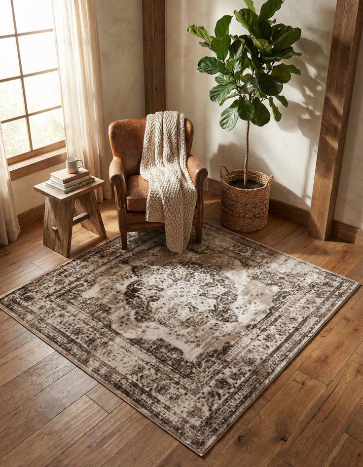 Detail image of 6' x 6' Monte Carlo Square Rug