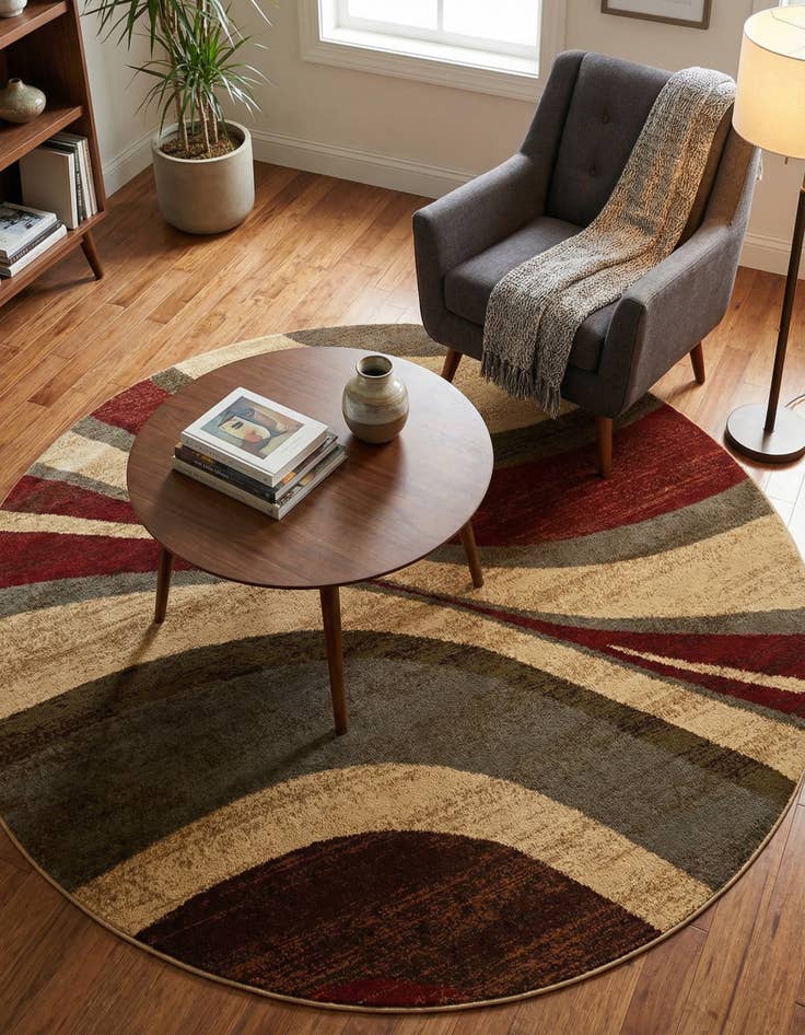 Detail image of 6' x 6' Cafe Round Rug