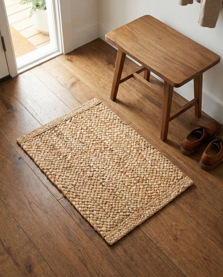 2' x 3' 1 Handmade Heirloom Braided Jute Rug