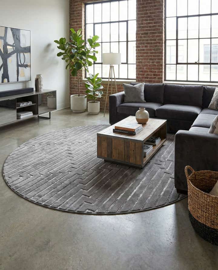 10' x 10' Vogue Geo Round Rug