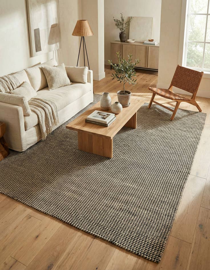 Detail image of 7' 10 x 10' Hand Woven Laurel Handwoven Jute Rug