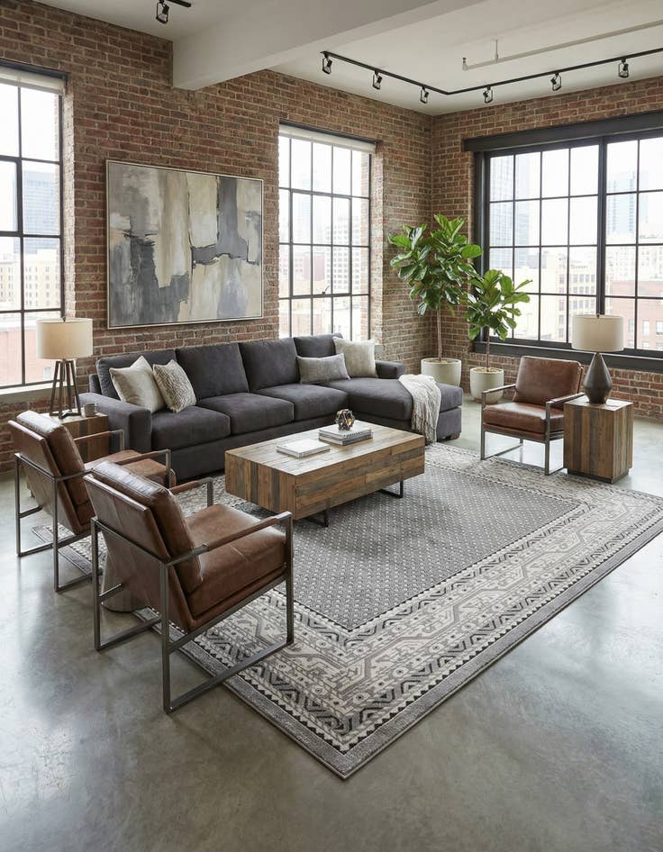 Detail image of 10' x 10' Tribeca Square Rug