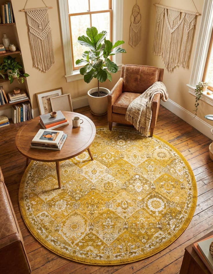 Detail image of 6' x 6' Madeline Round Rug