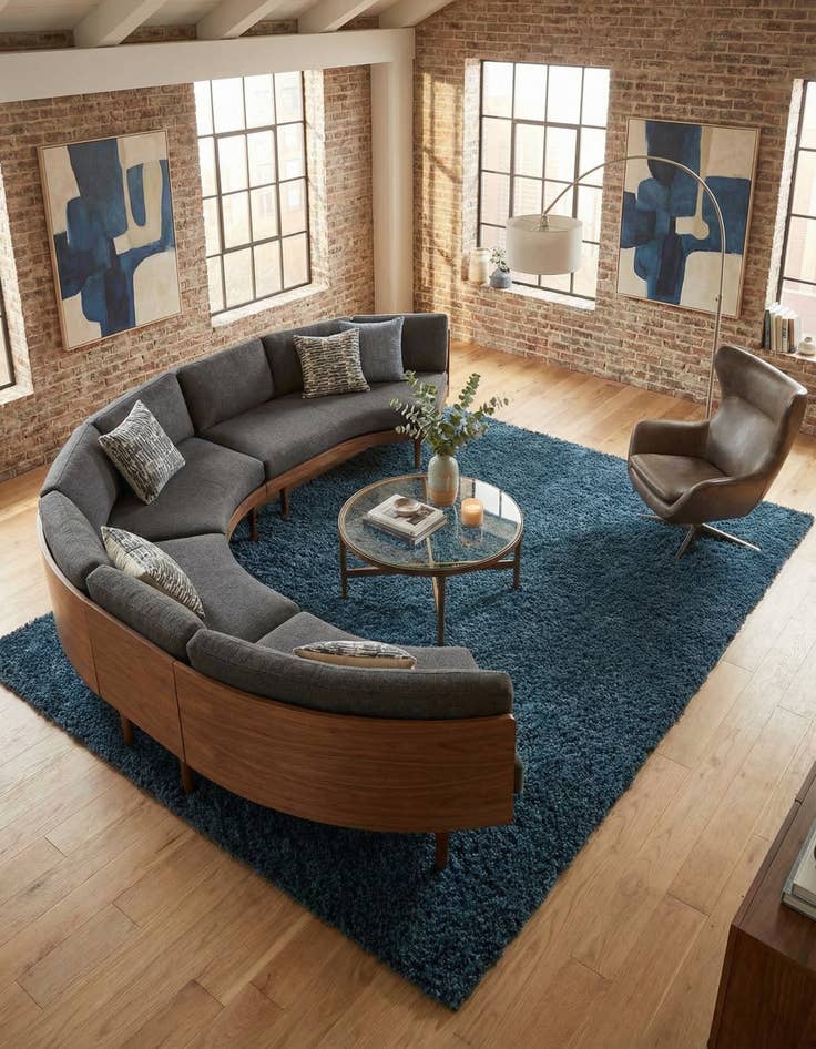 Detail image of 10' x 13' Zermatt Shag Rug