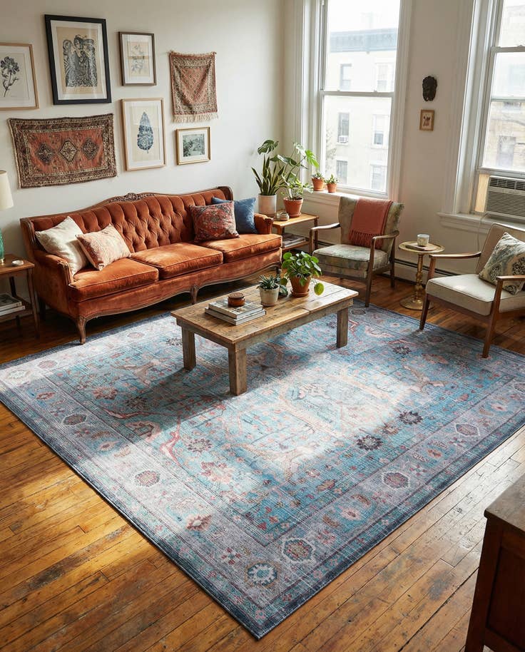 Detail image of 10' 6 x 10' 6 Washable Maahru Square Rug