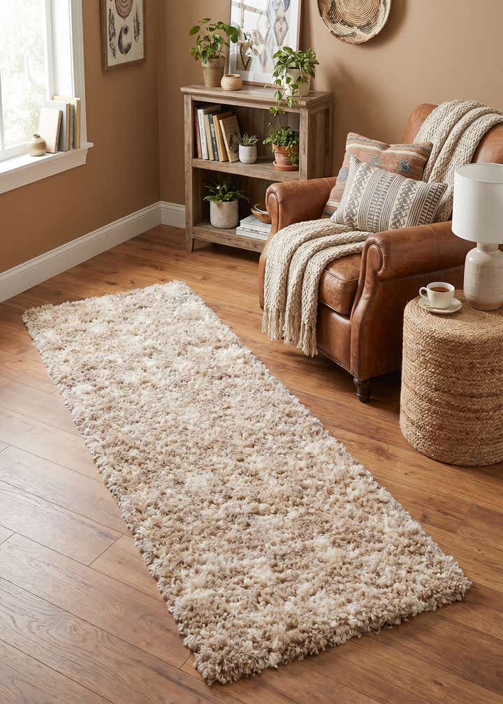 2' x 5' Moroccan Trellis Shag Runner Rug