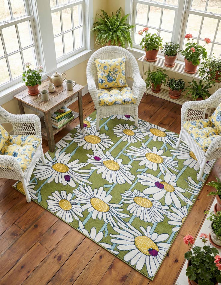 Detail image of 7' 10 x 7' 10 Bloom Square Rug