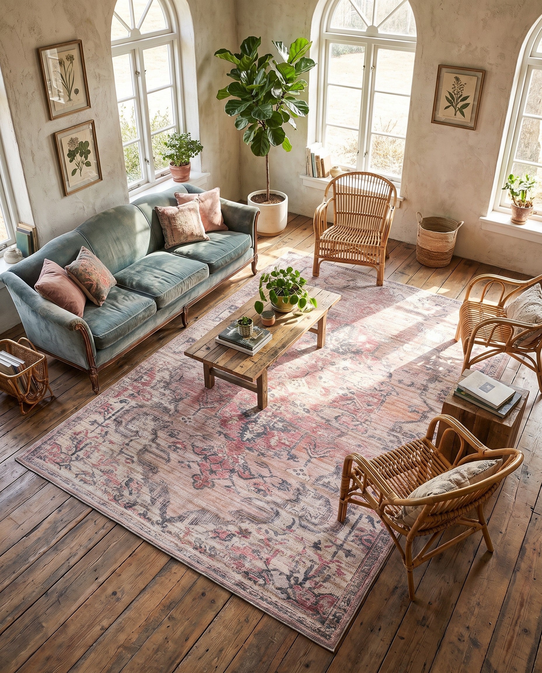 6' x 9' Washable Nostalgia Rug