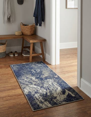 Gray Washable Haerfest Runner Rug