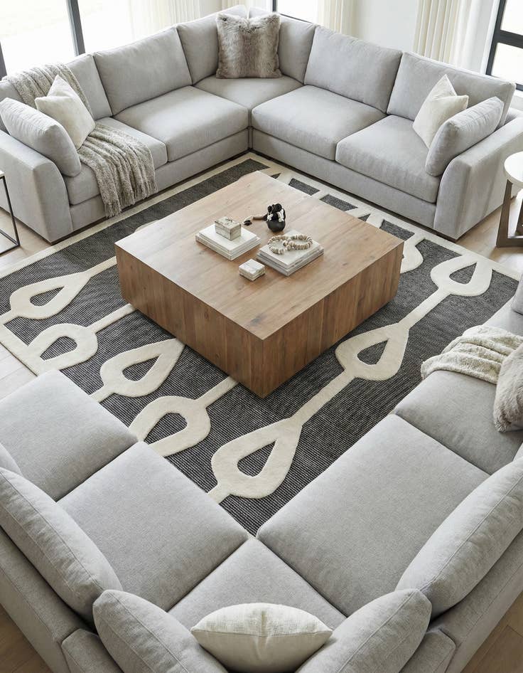 Detail image of 10' x 10' Prismatic Square Rug