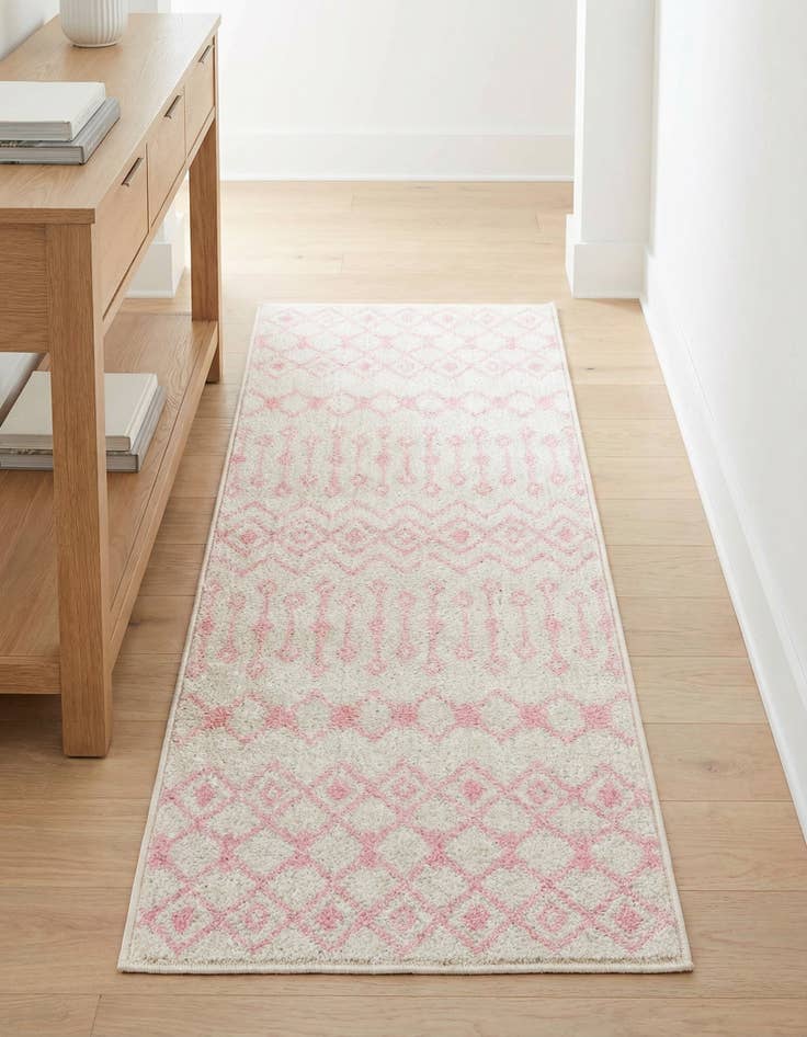 Detail image of 2' x 5' Moroccan Trellis Runner Rug