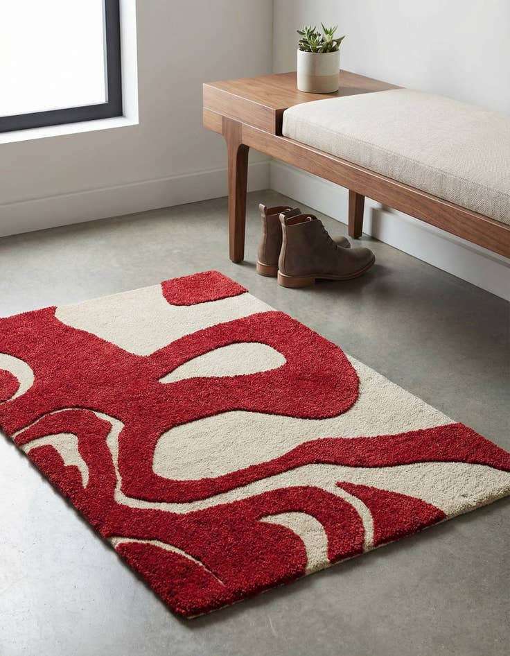 Detail image of 2' x 3' 1 Handtufted Wool Rug