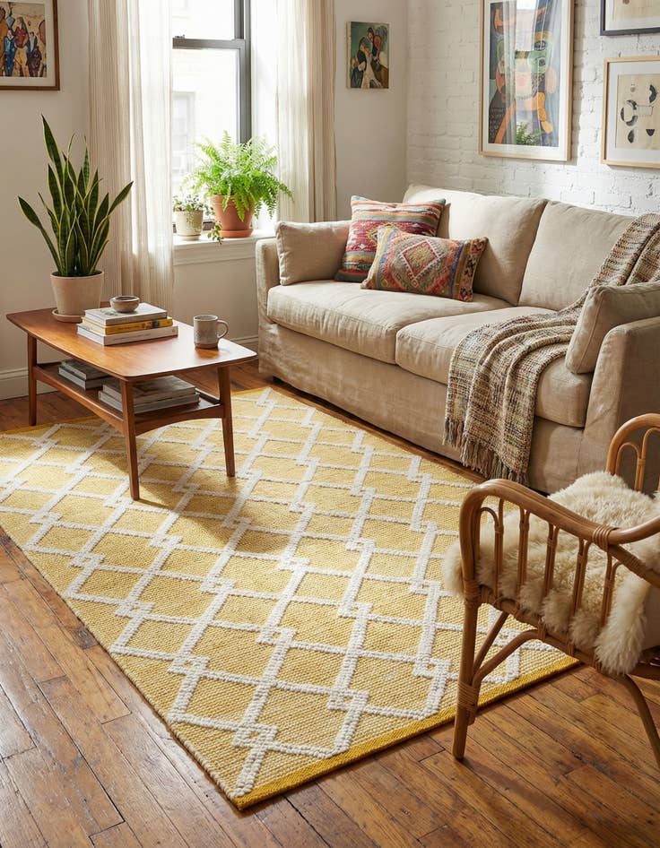 Detail image of 4' 1 x 6' 1  Hand Knotted Jill Zarin Dorset Rug