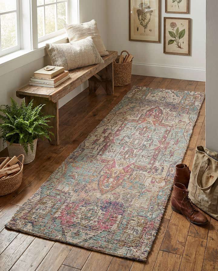 2' 2 x 6' 1 Chenille Jute Runner Rug