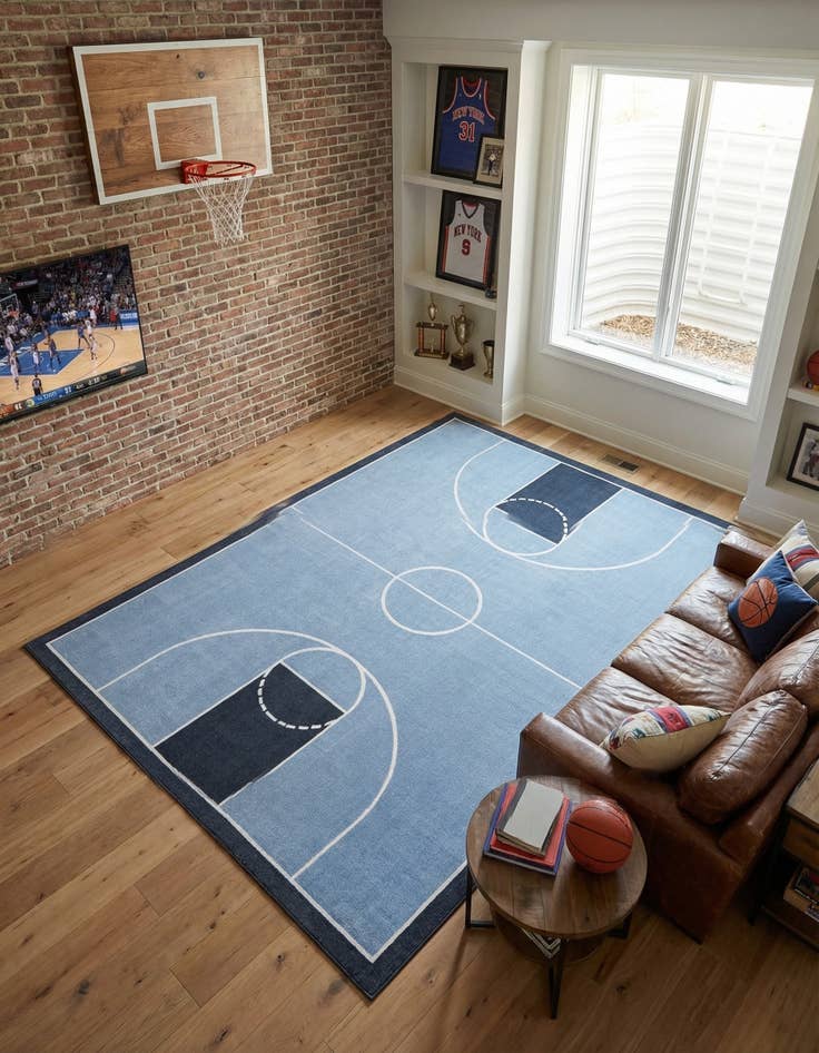 Detail image of 9' x 12' Sports Washable Rug