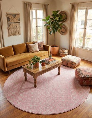 10' x 10' Moroccan Trellis Round Rug