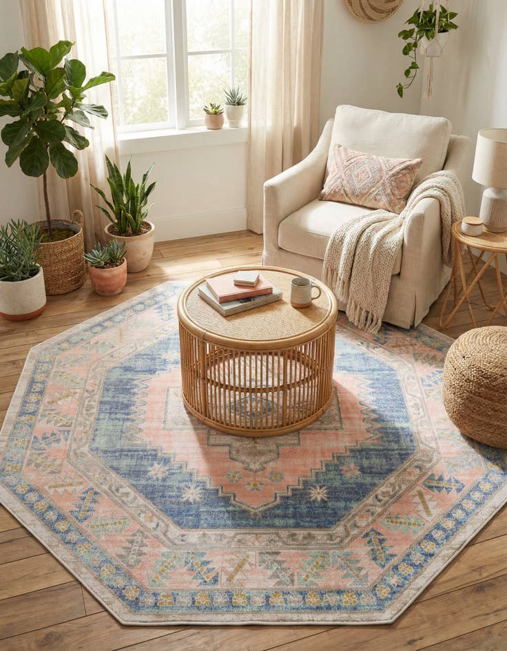 Detail image of 7' x 7' Whitney Octagon Rug