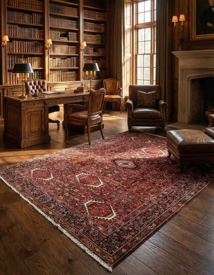 Detail image of 7' 9 x 10' 11 Gharajeh Rug