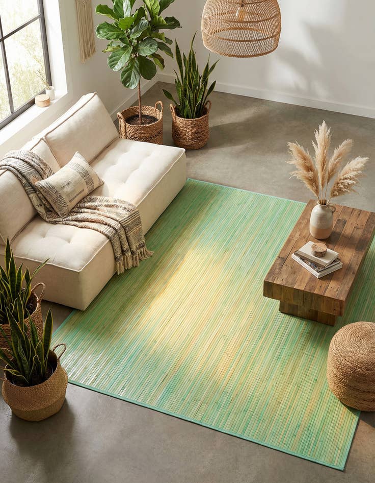 Detail image of 7' 10 x 10' Bamboo Rug