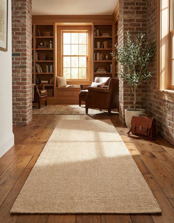 Detail image of 2' x 5' 1 Hand Woven Jill Zarin English Manor Wool Runner Rug