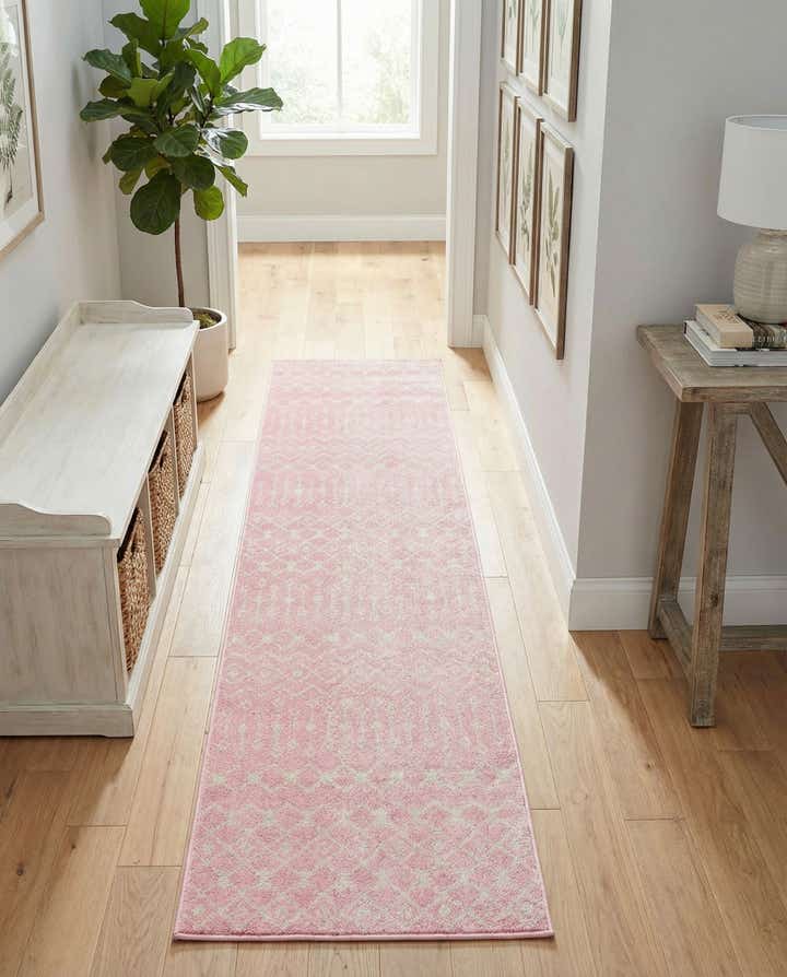 2' 7 x 10' Moroccan Trellis Runner Rug