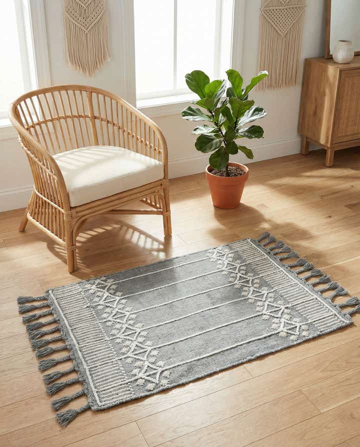 2' x 3' 1 Easy-Clean Eco Bohemian Indoor / Outdoor Rug