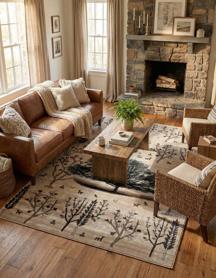 Detail image of 5' 3 x 8' Laguna Rug