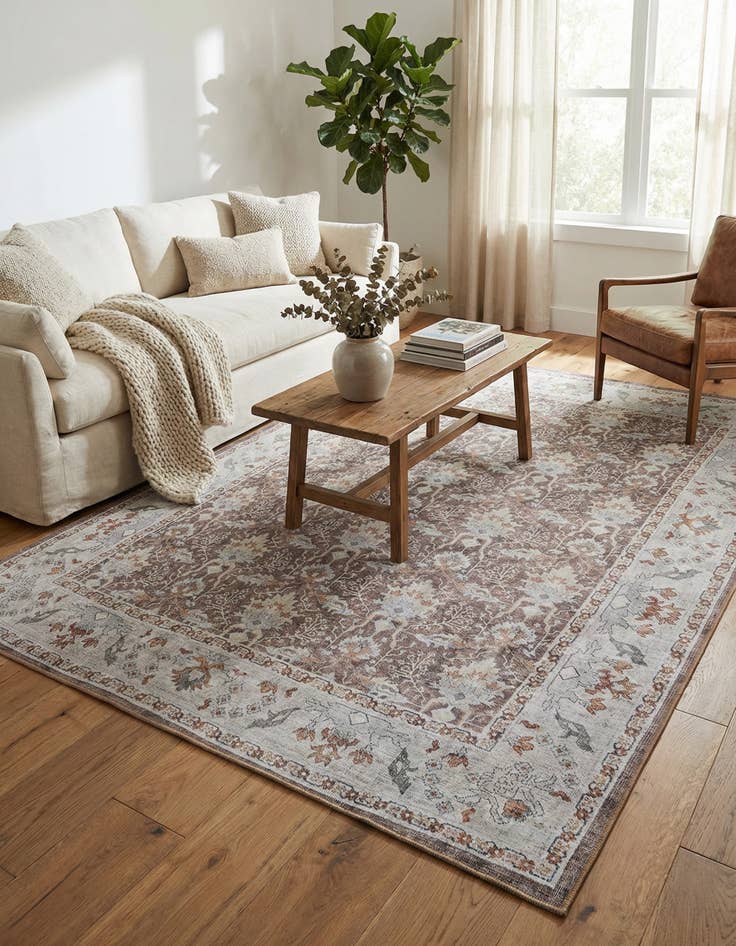 Detail image of 7' 10 x 10' Washable Timeless Rug
