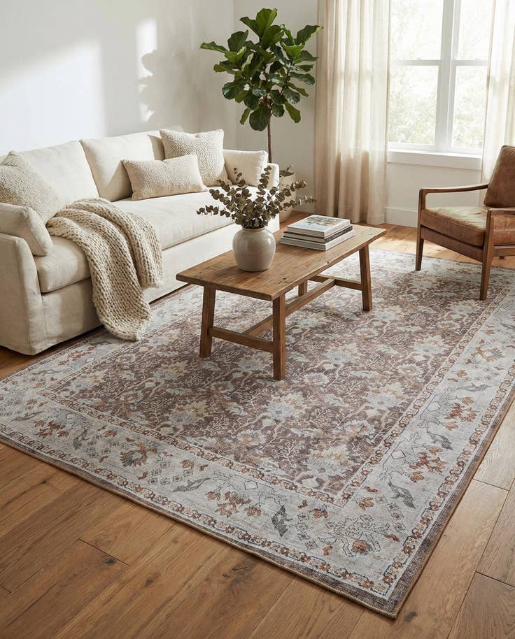 Detail image of 7' 10 x 10' Washable Timeless Rug