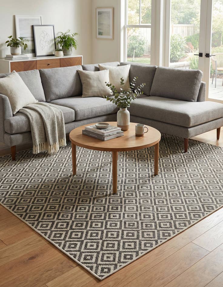 Detail image of 7' 10 x 7' 10 Washable Jill Zarin Costa Rica Indoor / Outdoor Square Rug